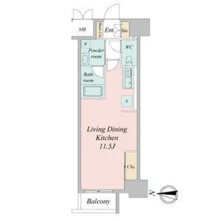 グラヴィス鶴舞【2階】の間取り