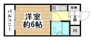 ヴィラージュ近大前【2階】の間取り