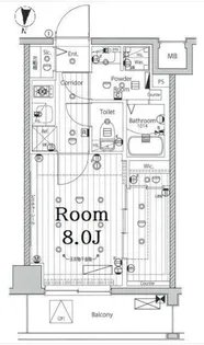 メイクス池上ルーチェ【3階】の間取り