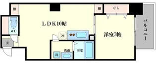 FLAT34北堀江【2階】の間取り