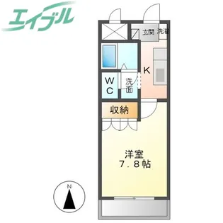 ベルグラース波木【1階】の間取り