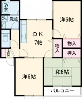 大阪府東大阪市新庄2【アパート】の間取り