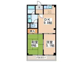 パレスさくらBの間取り