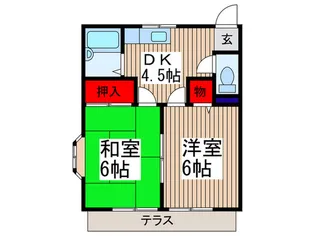 コ-ポ森田【1階】の間取り