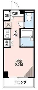 ジュネス八幡【2階】の間取り