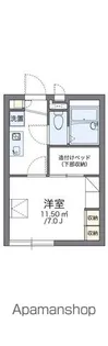 レオパレスアスリーサ【2階】の間取り