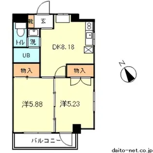 ポート白金【5階】の間取り