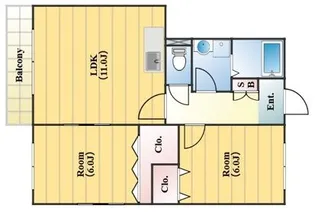 Orangeハイツ【3階】の間取り