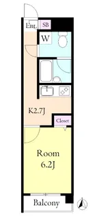 メゾン・ヴェルソー【6階】の間取り