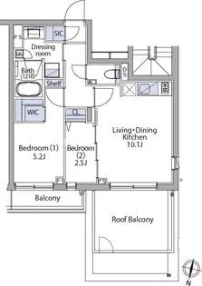 イプセ代々木上原Residence【4階】の間取り
