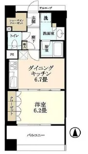 東京都江東区新大橋2【マンション】の間取り