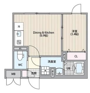 Sunflower Garden【1階】の間取り
