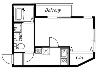 千葉県市川市中山4【アパート】の間取り