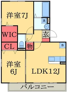カーサみつわ台J【3階】の間取り