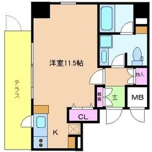ラフィーネ平松【1階】の間取り