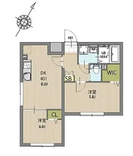 エルファーロ大塚【4階】の間取り