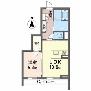 ベルエトワール南江戸【2階】の間取り