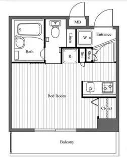 ディモーラ都立大学【9階】の間取り