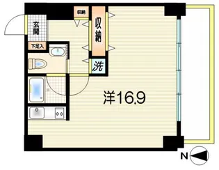 初台ハイツ【5階】の間取り