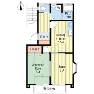 メゾン・ド・リームVI【2階】の間取り