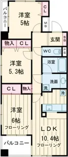 ディコーラム【4階】の間取り