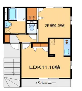 グランドール駒形A【2階】の間取り