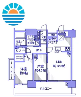 シティテラス横浜ノース棟【5階】の間取り