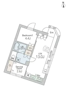 GranDuo大森山王2【1階】の間取り