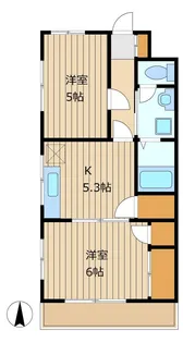 コーポ富士【2階】の間取り