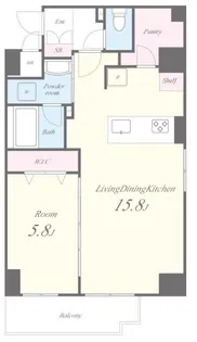 グランデュール秋葉原【11階】の間取り