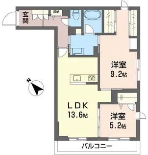 フェリシード野沢【3階】の間取り