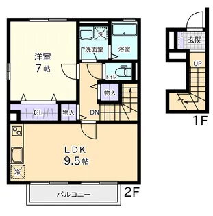 ポレールII【2階】の間取り