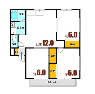 レスト矢野【3階】の間取り