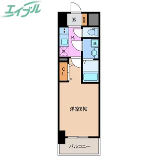 S-RESIDENCE四日市市堀木amante(アマンテ)【5階】の間取り