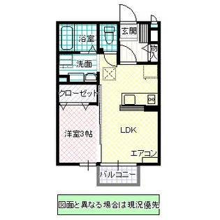 セジュール水彩【2階】の間取り