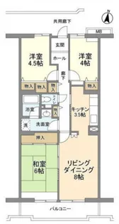 コーポレート中央林間2号棟【1階】の間取り