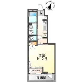 フロンティアエステートII【1階】の間取り