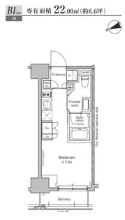 PROUDFLAT TORANOMON プラウドフラット虎ノ門【9階】の間取り