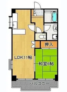 クレベール片野【1階】の間取り