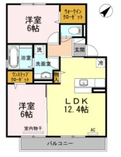 アンジュール【2階】の間取り