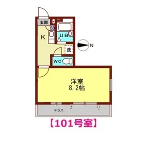 グラテース【1階】の間取り