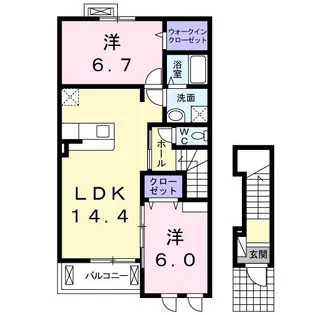オーブ・ココ III【2階】の間取り