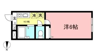 メゾン ド アルザス【2階】の間取り