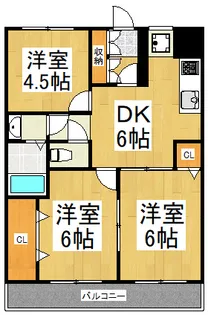 ホワイトハイツ小峰.【10階】の間取り