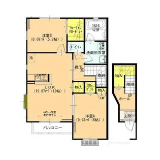 ジョイタウン A棟【2階】の間取り