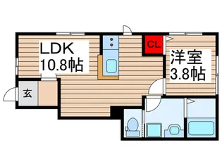 リーブルファイン松戸松飛台【1階】の間取り