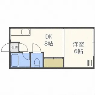 シティハイムツーエイト【3階】の間取り