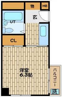 アイミーハウス【5階】の間取り