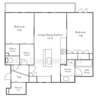 ASK中目黒【1階】の間取り