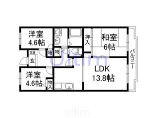 レオパルド【4階】の間取り